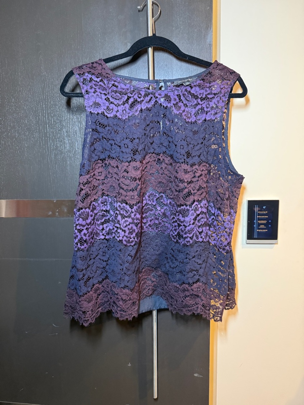 Banana Republic Sleeveless Lace Camisole in Purple and Plum